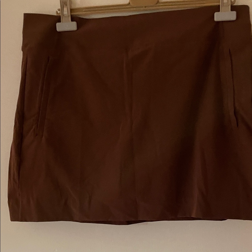 Athleta Chocolate Brown Mini Skirt